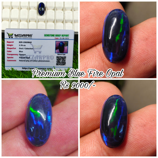 Blue Opal With Lab Certificate