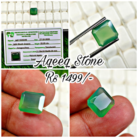 Aqeeq Stone With Lab Certificate