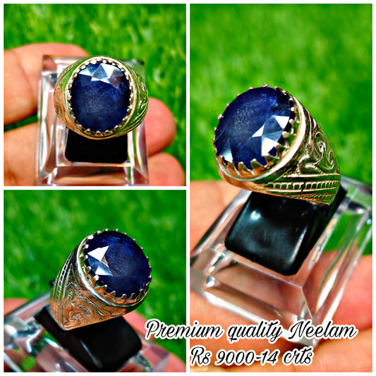 Premium Quality Neelam Ring
