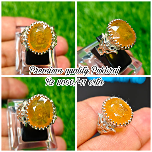 Premium Quality Pukhraj Ring