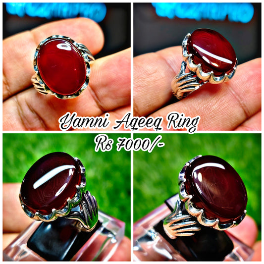 Yamni Aqeeq Ring