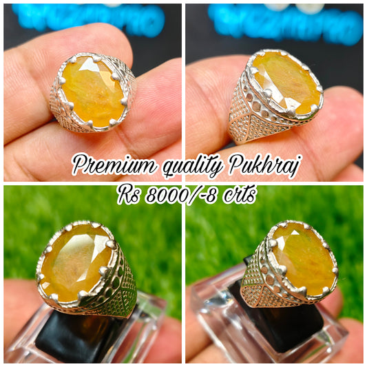 Premium Quality Pukhraj Ring