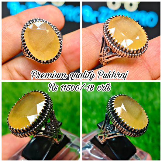 Premium Quality Pukhraj Ring