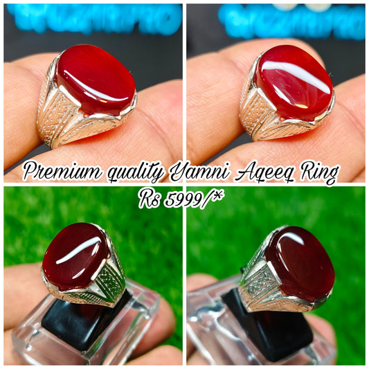 Yamni Aqeeq Ring