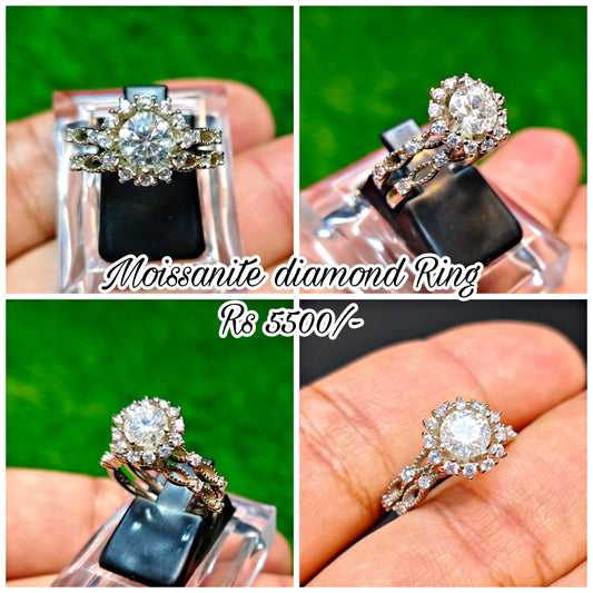 Moissanite Diamond Ring