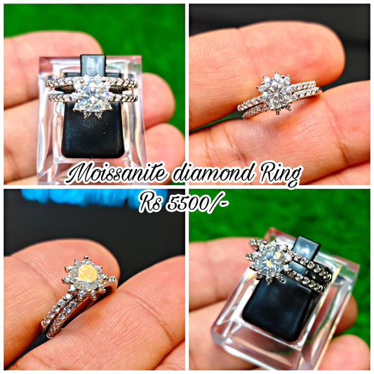 Moissanite Diamond Ring