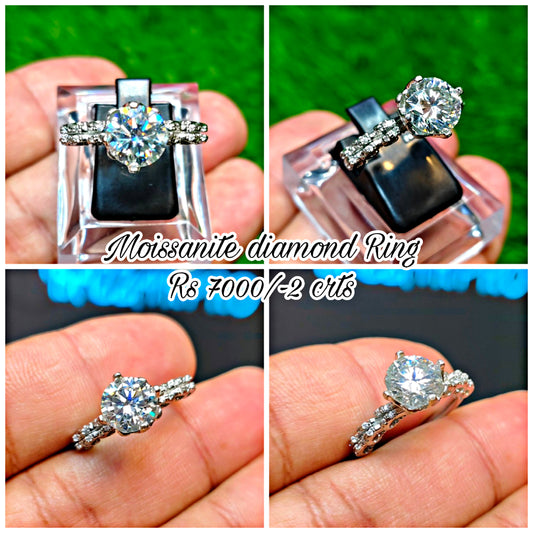 Moissanite Diamond Ring