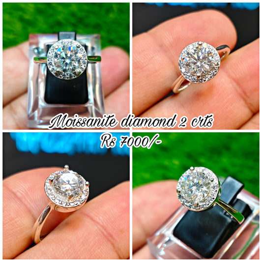 Moissanite Diamond Ring
