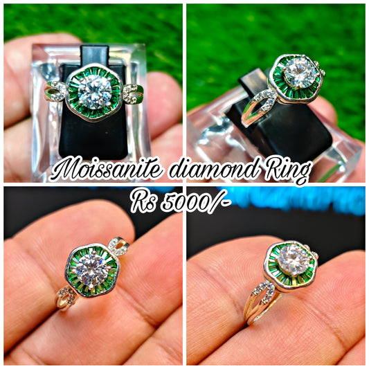 Moissanite Diamond Ring