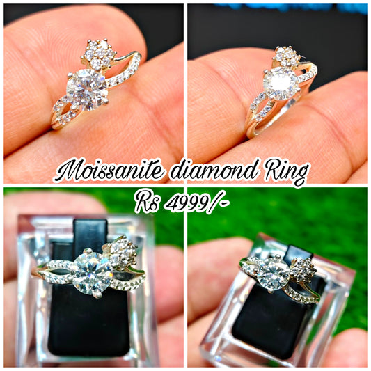 Moissanite Diamond Ring