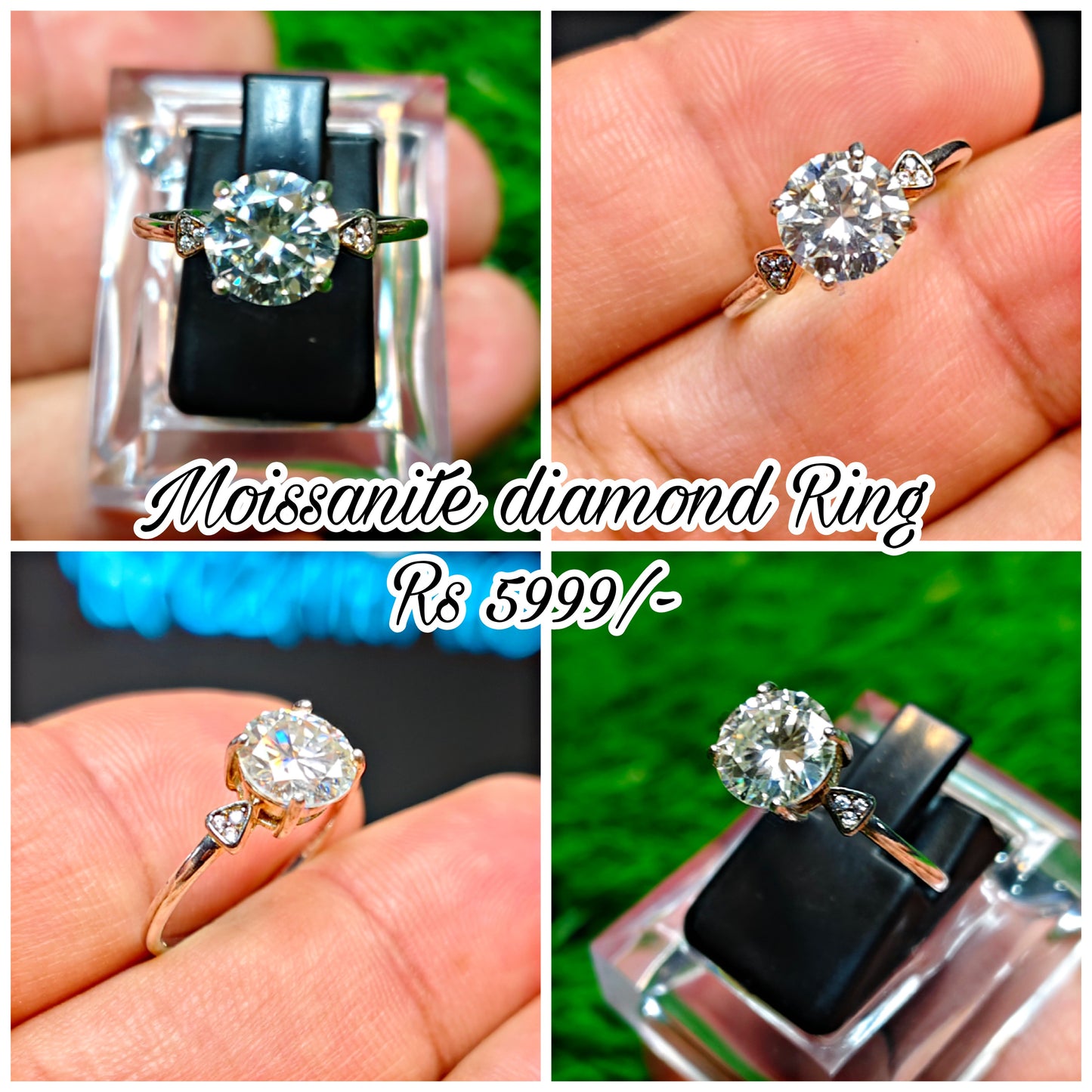 Moissanite Diamond Ring