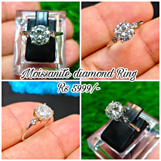 Moissanite Diamond Ring