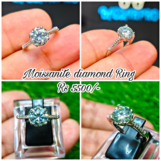 Moissanite Diamond Ring