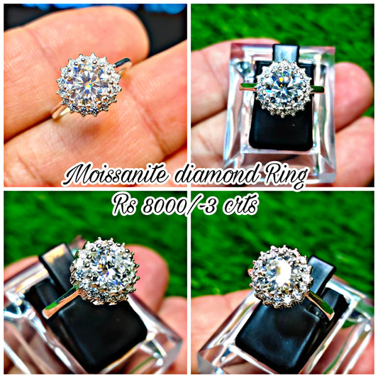 Moissanite Diamond Ring