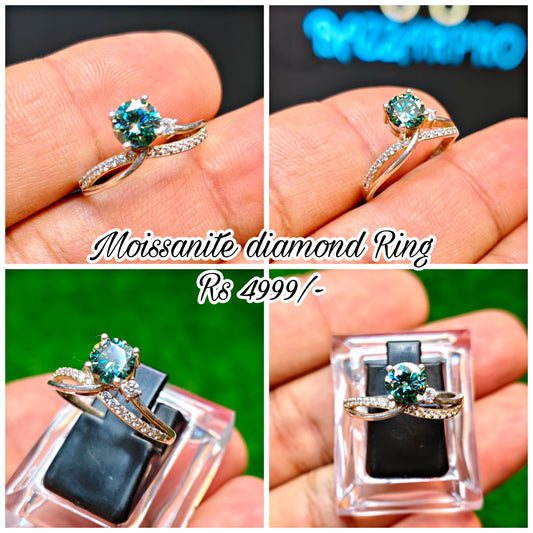 Moissanite Diamond Ring
