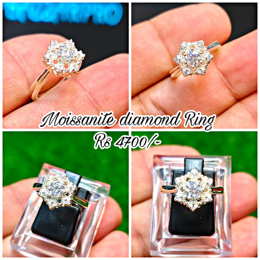 Moissanite Diamond Ring