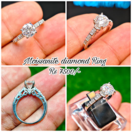 Moissanite Diamond Ring