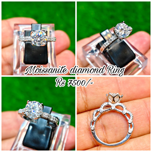 Moissanite Diamond Ring