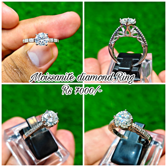 Moissanite Diamond Ring