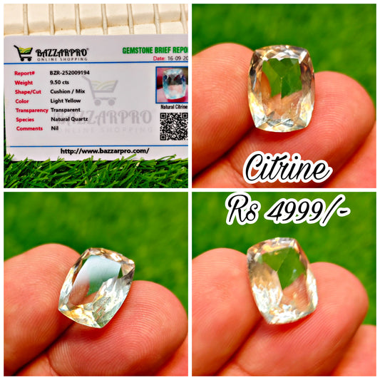 Citrine With Lab Certificate