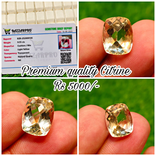 Citrine With Lab Certificate