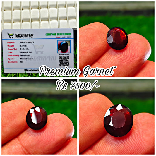 Premium Garnet With Lab Certificate