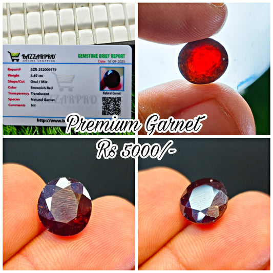 Premium Garnet With Lab Certificate