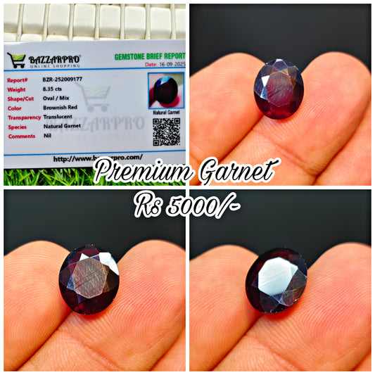 Premium Garnet With Lab Certificate
