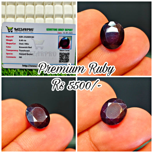 Premium Garnet With Lab Certificate
