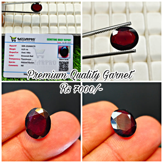 Premium Garnet With Lab Certificate