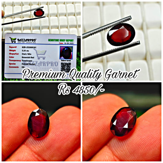 Premium Garnet With Lab Certificate