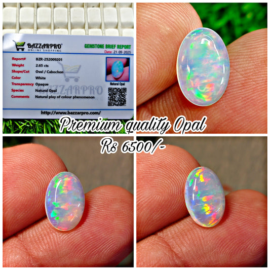Premium Opal With Lab Certificate