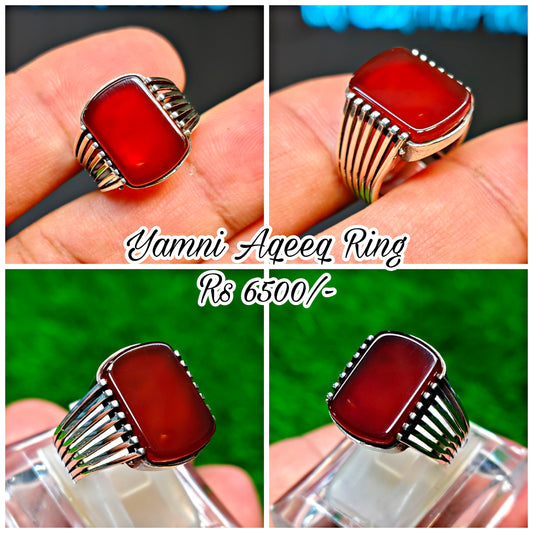 Yamni Aqeeq Ring