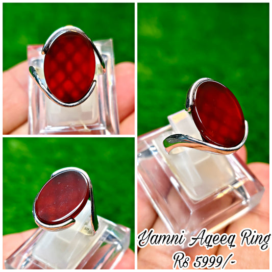 Yamni Aqeeq Ring