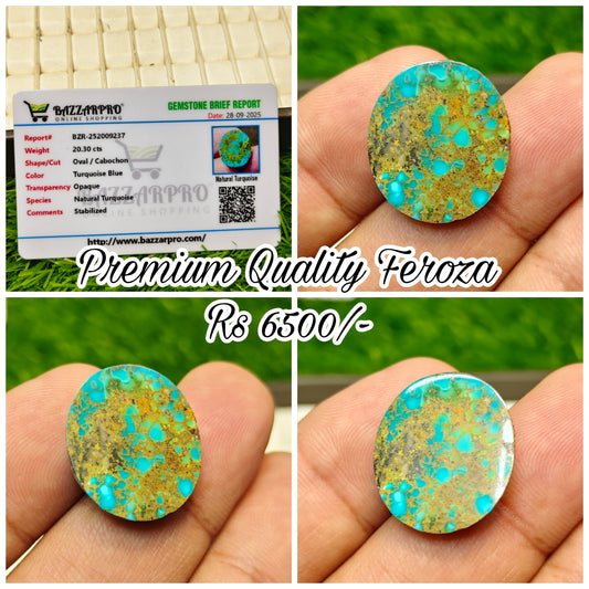 Premium Quality Feroza With Lab Certificate