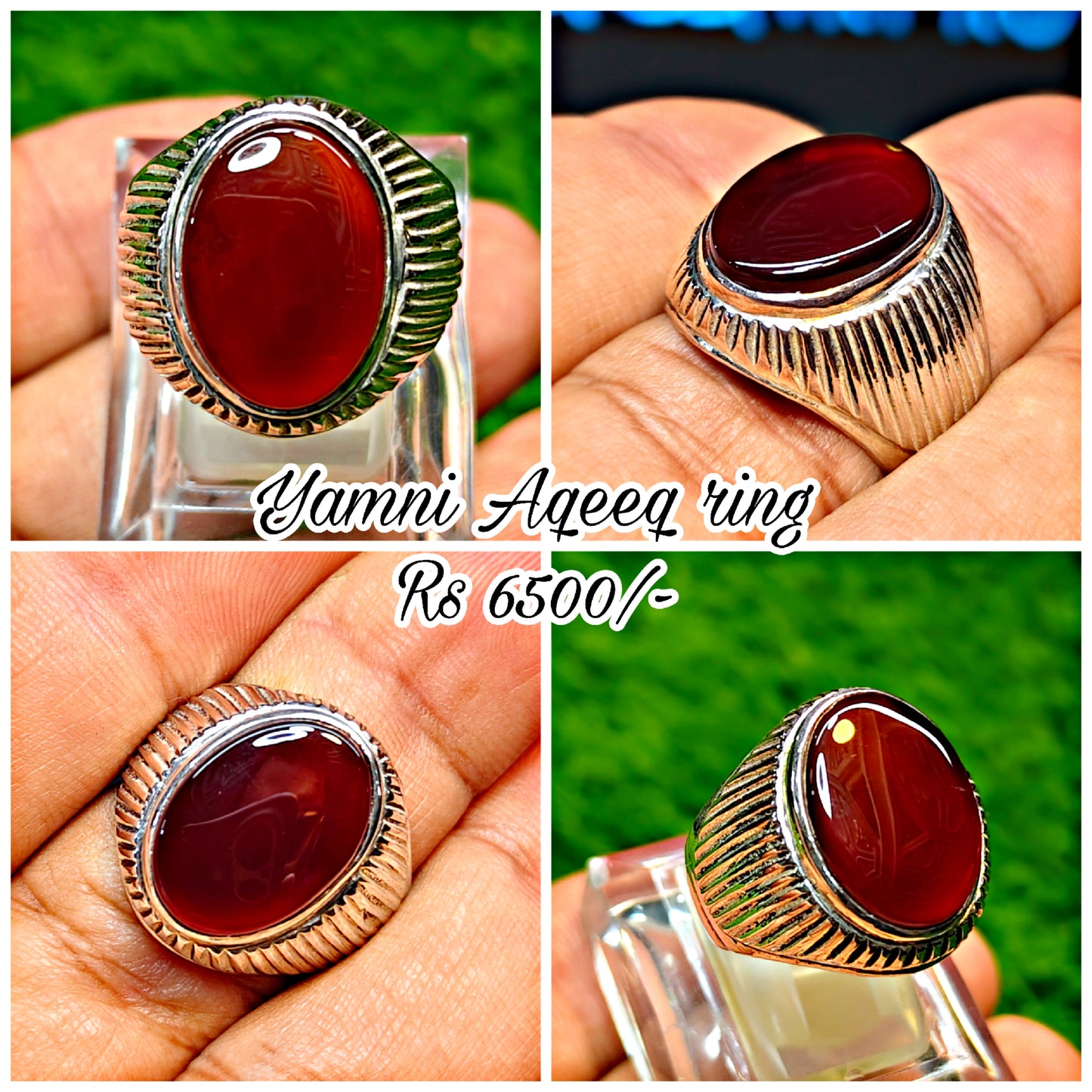 Yamni Aqeeq Ring