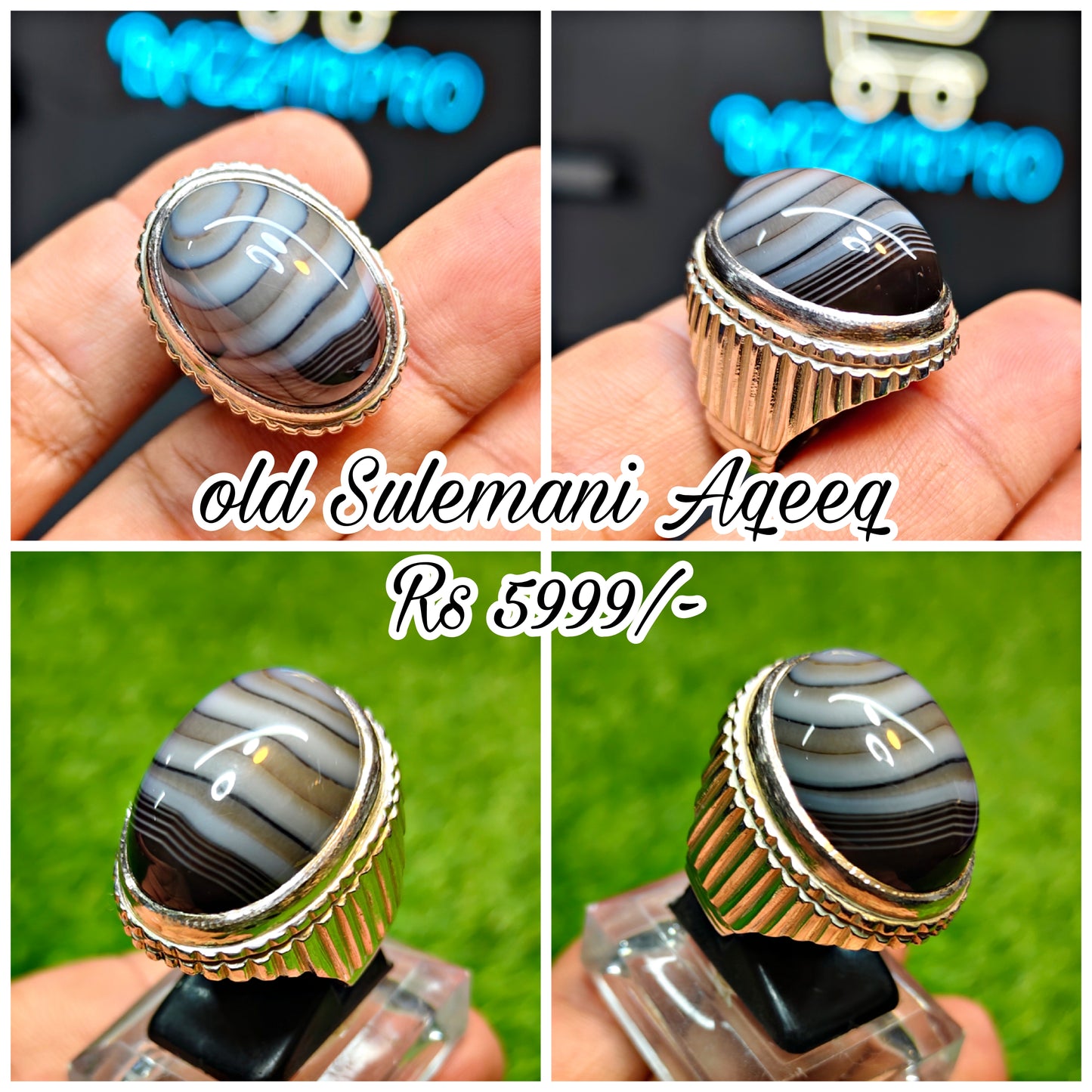 Old Sulemani Aqeeq Ring
