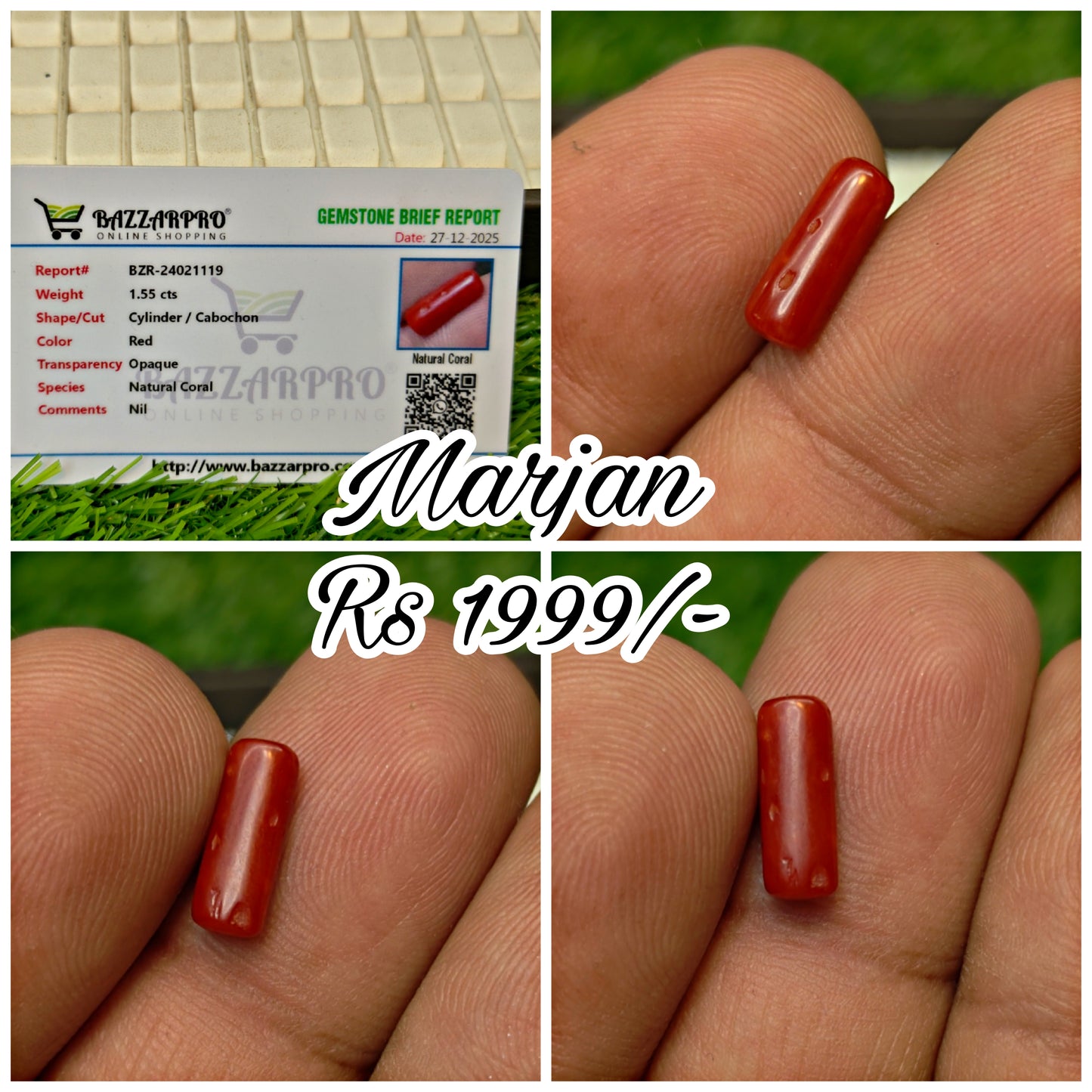 Marjan With Lab certificate