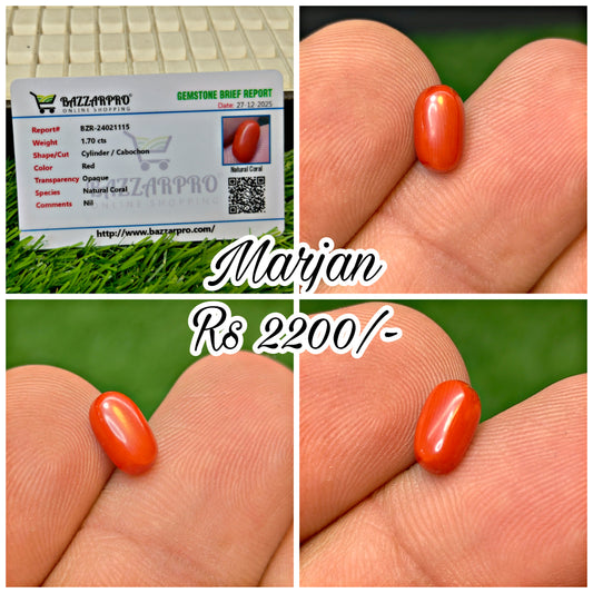 Marjan With Lab certificate