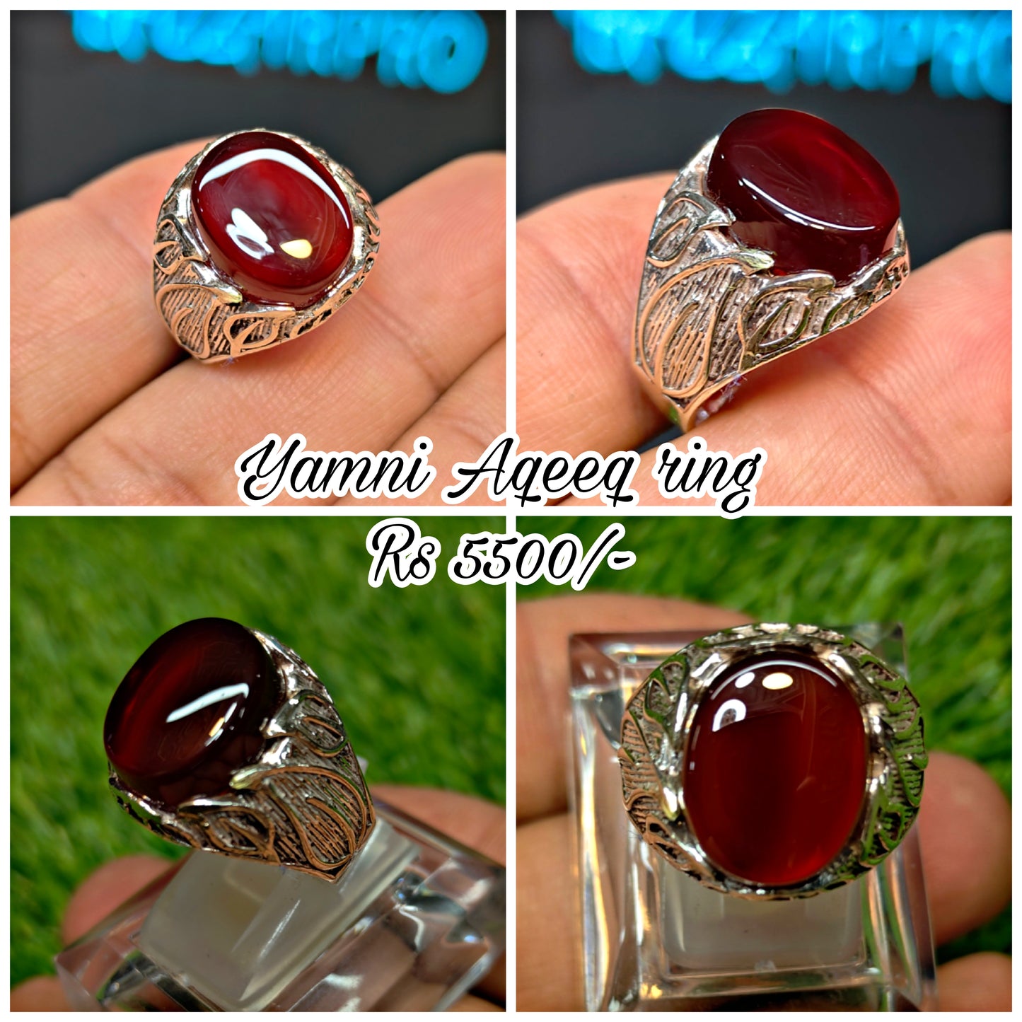 Yamni Aqeeq Ring