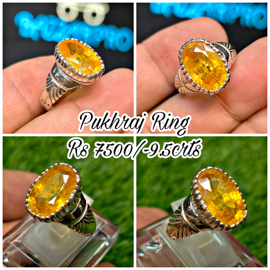 Premium Quality Pukhraj Ring
