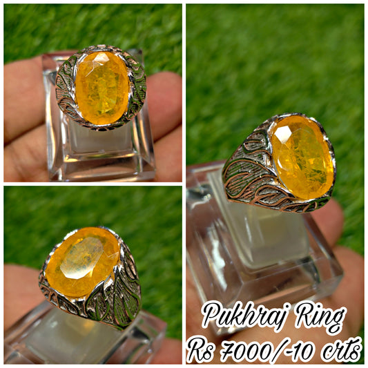Premium Quality Pukhraj Ring