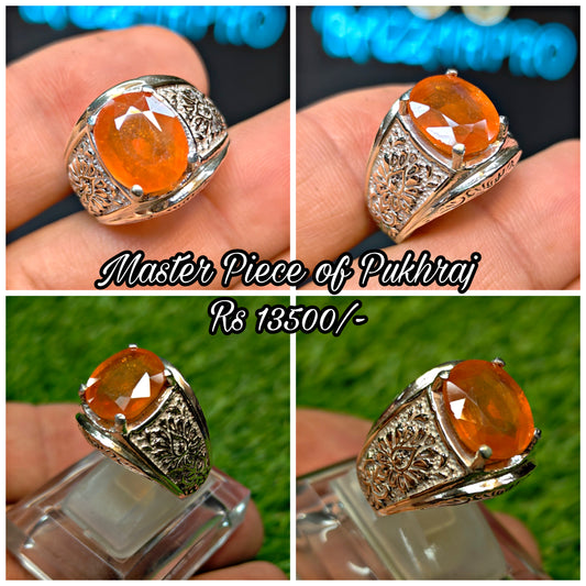 Premium Quality Pukhraj Ring
