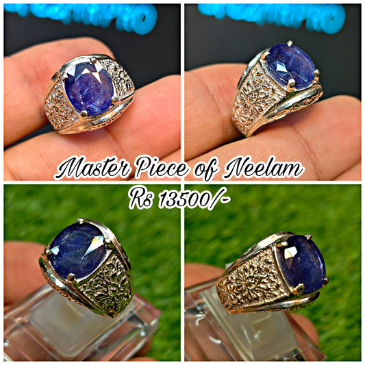 Premium Quality Neelam Ring