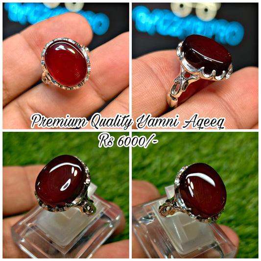 Premium Quality Yamni Aqeeq Ring