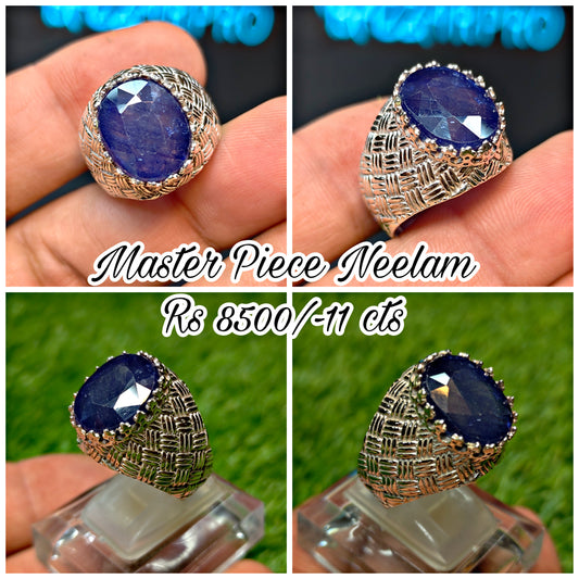 Premium Quality Master Piece Neelam Ring
