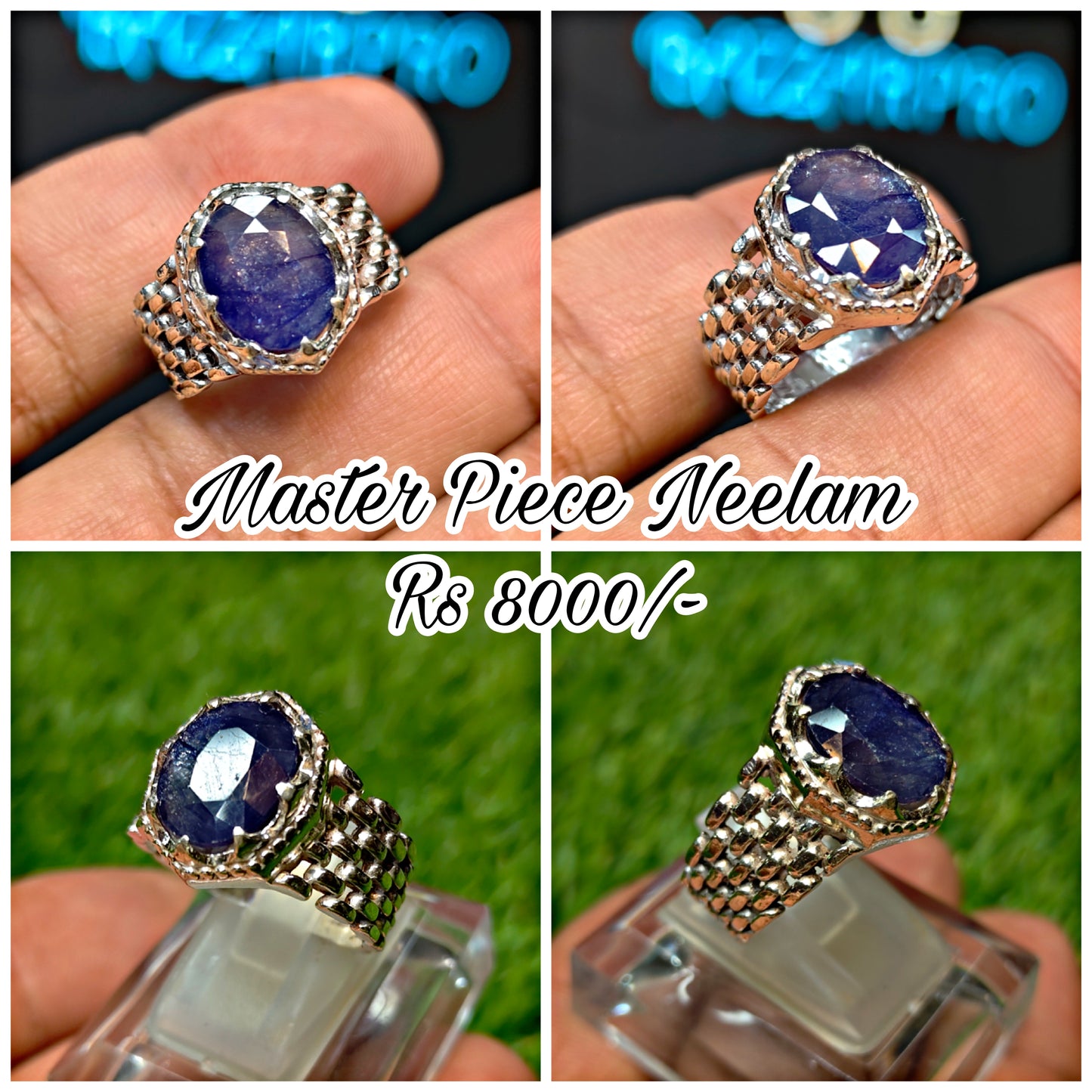 Premium Quality Neelam Ring