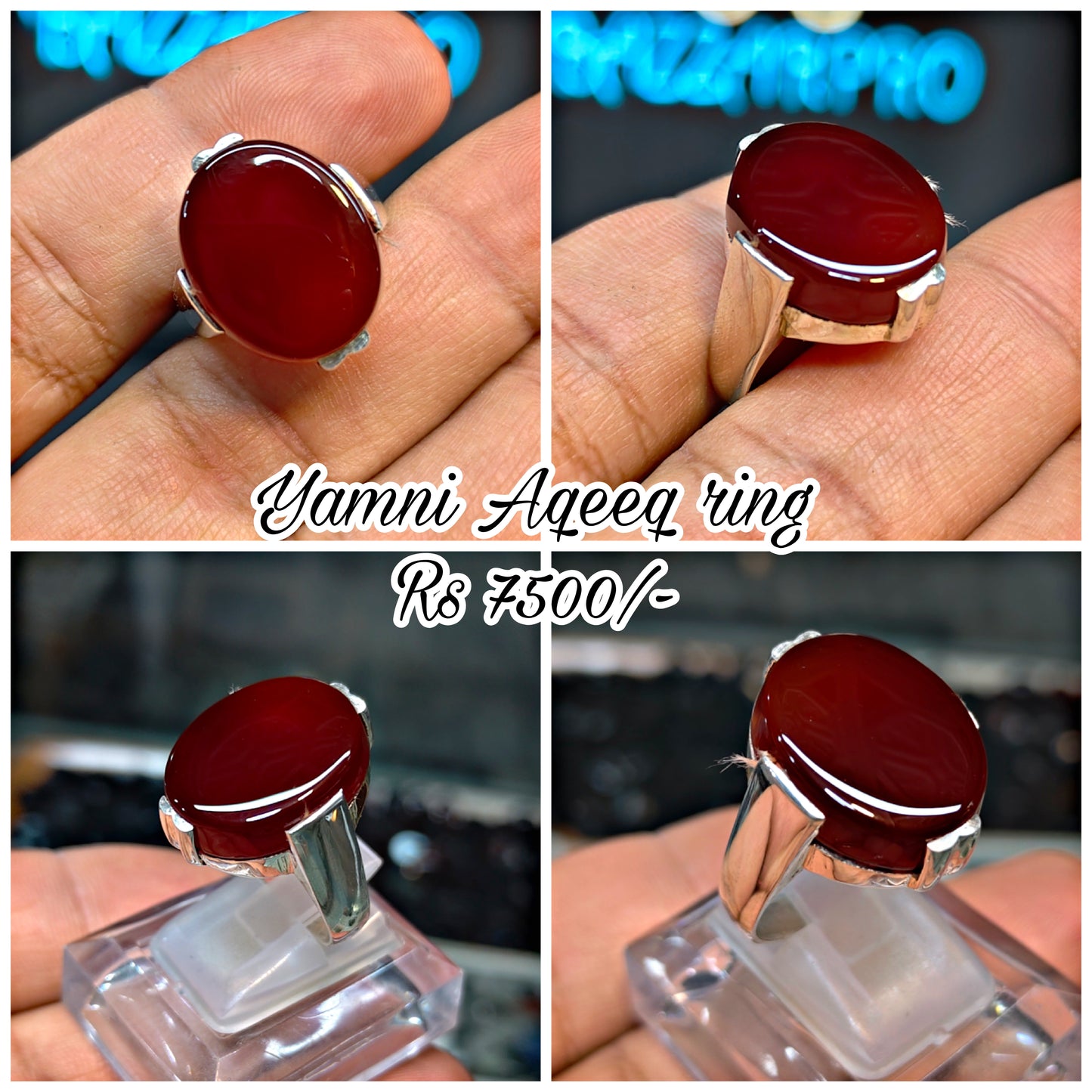 Premium Quality Yamni Aqeeq Ring