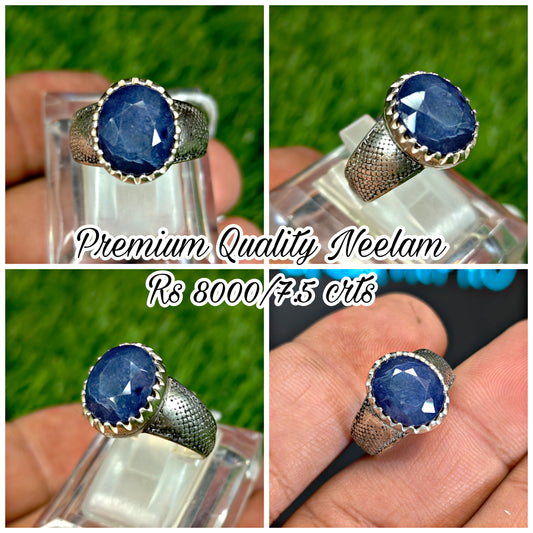 Premium Quality Neelam Ring