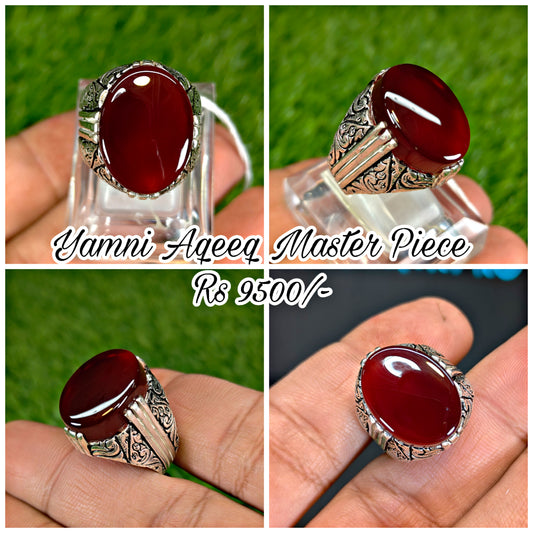 Premium Quality Yamni Aqeeq Ring